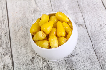 Pickled Yellow spicy mini pepper