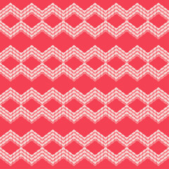 Mosaic with geometric shapes. Seamless pattern. Design with manual hatching. Textile. Ethnic boho ornament. Vector illustration for web design or print.