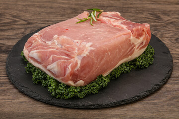 Pork meat piece for cooking