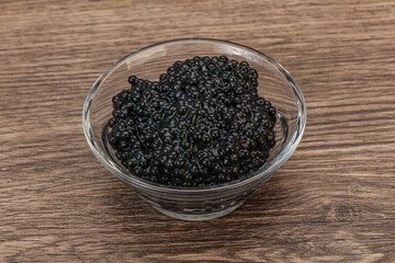 Luxury strugeon fish black caviar