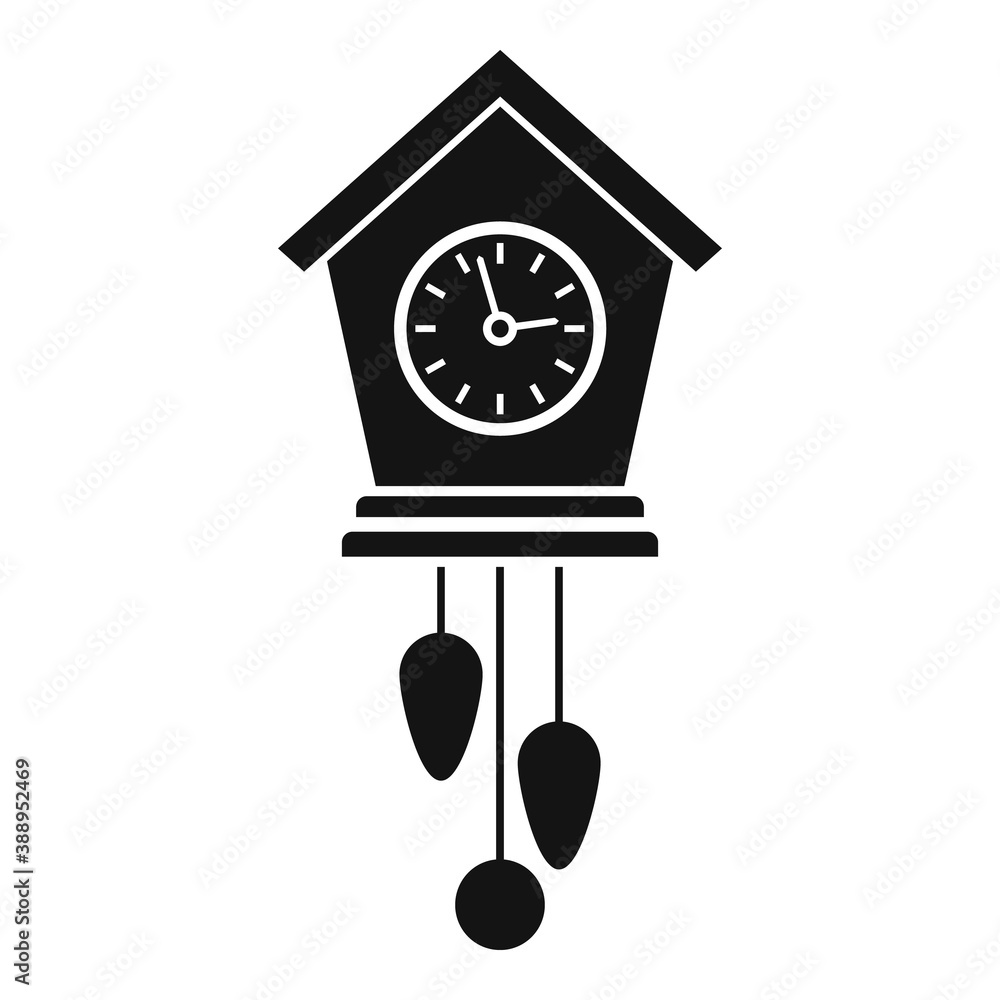 Poster balance pendulum clock icon. simple illustration of balance pendulum clock vector icon for web desig