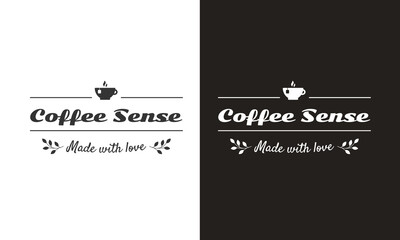 Coffee drink cartoon logo