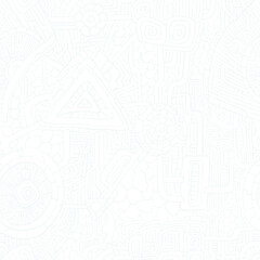 Psychedelic abstract seamless pattern. Subtle white background. Vector illustration for surface design, print, poster, icon, web, graphic designs.