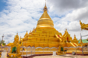 Fototapeta premium Kuthodaw pagoda in Mandalay Myanmar earlier Burma