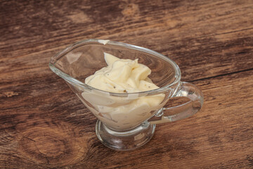 Caesar cream sauce with parmesan and herbs