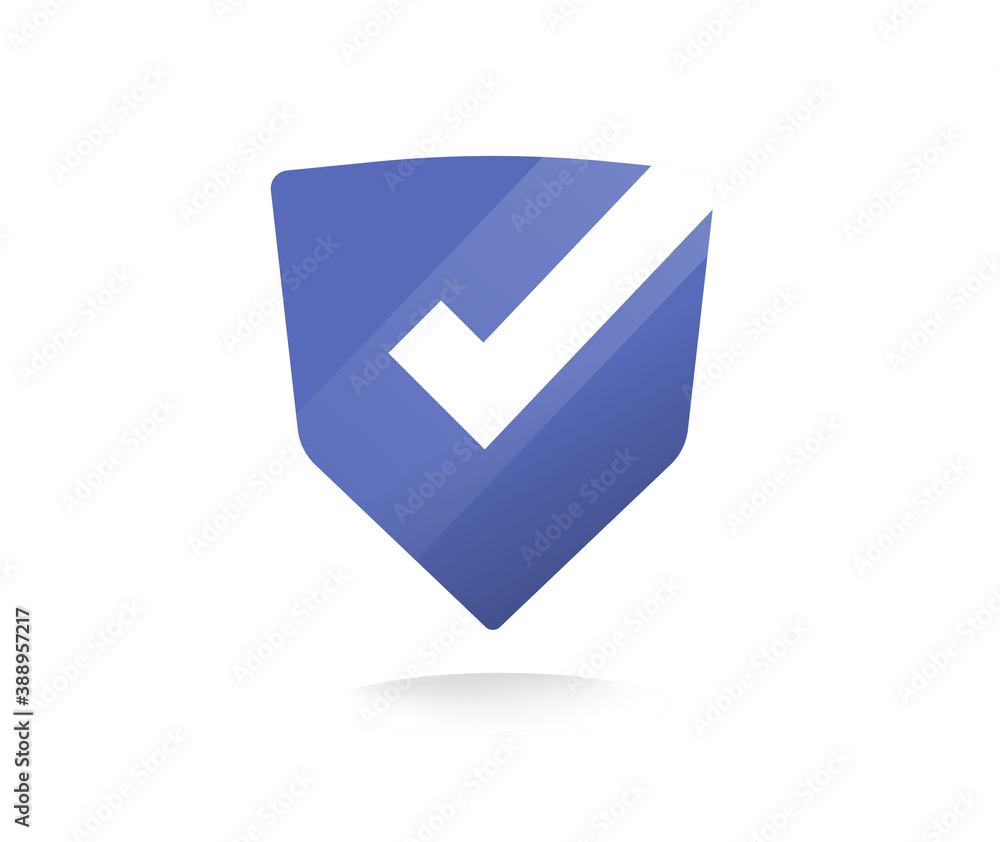 Aufkleber shield abstract logotype icon vector, security protection defence approved idea symbol design with c