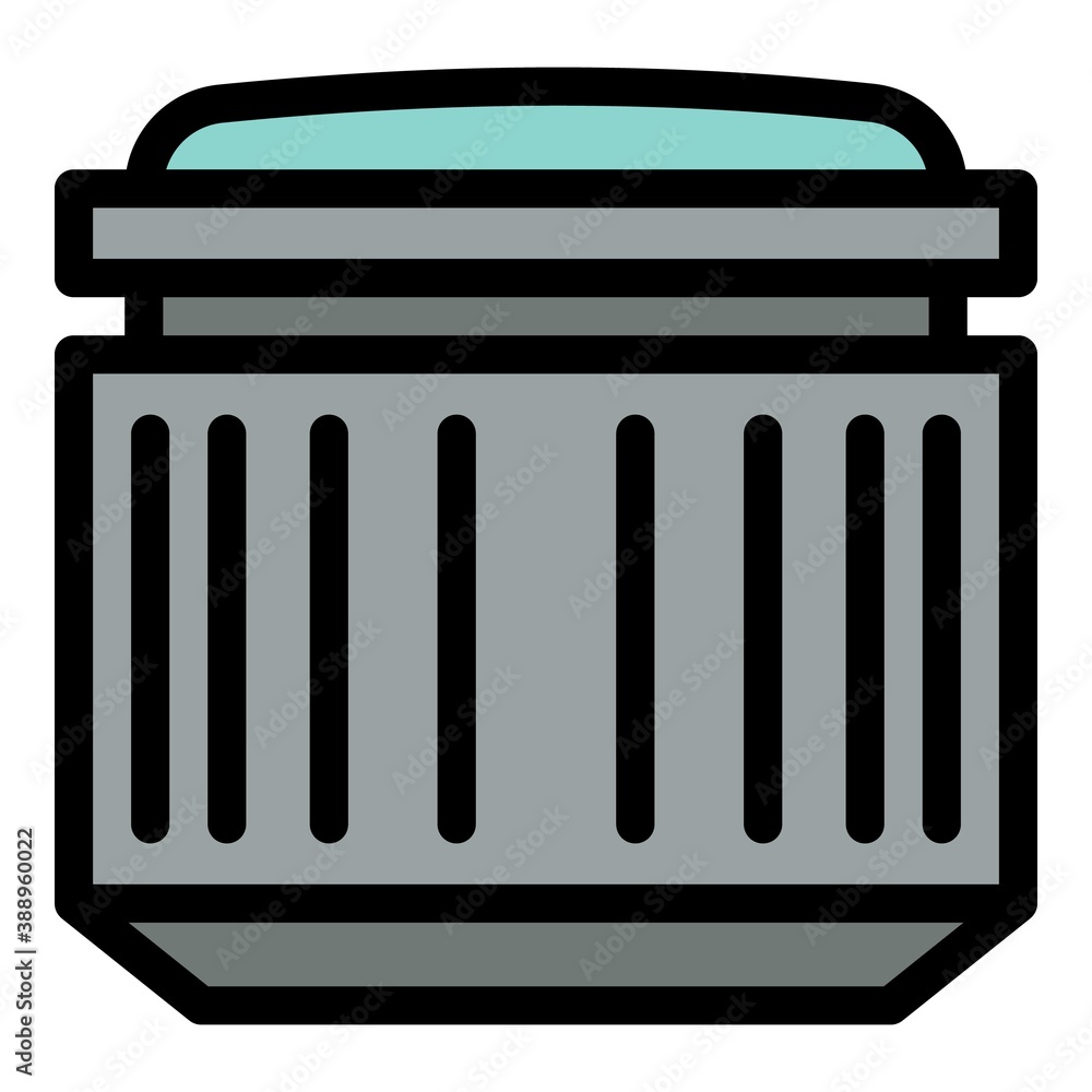 Aufkleber portrait camera lens icon. outline portrait camera lens vector icon for web design isolated on white
