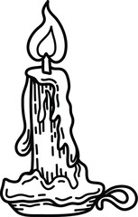 Digital illustration set for the holiday Halloween