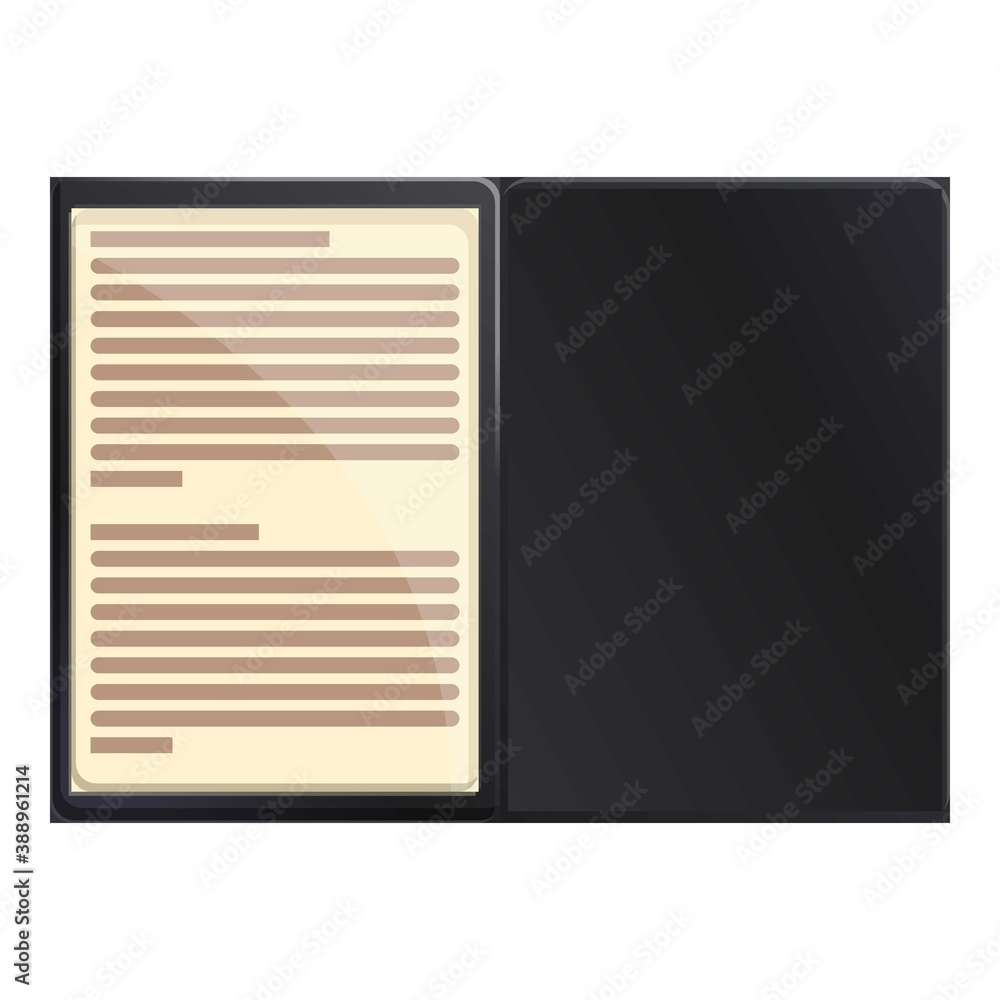 Poster e-book tablet application icon. cartoon of e-book tablet application vector icon for web design isol
