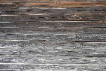 Fototapeta premium Wall of log house texture.