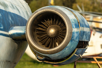 Old jet aircraft engine
