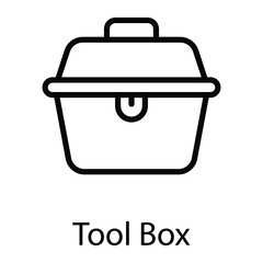 tool box line vector icon