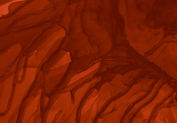 Blood Spatter Black. Watercolour Background. 