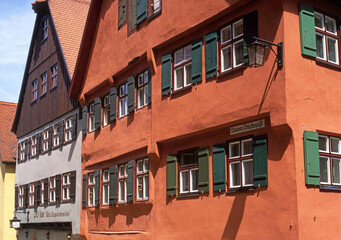 Fototapeta na wymiar Historisches Gebäude in Dinkelsbühl
