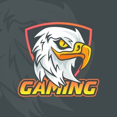 Eagle e-sports mascot vector logo Dark knight mascot logo vector, Eagle E-sport Mascot Logo Design, Illustration Vector, Gaming logo icon.