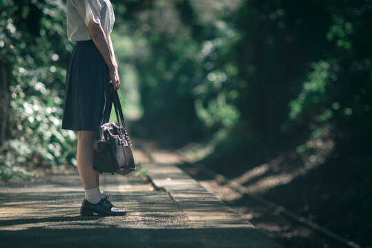 夏の通学路