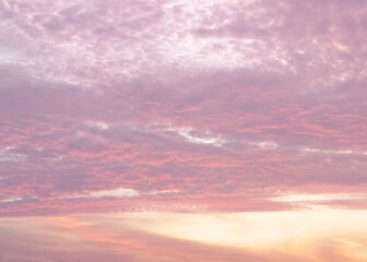 Evening clouds as background, sunset sky