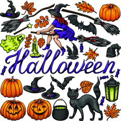 Halloween vector elements