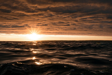 Fototapeta premium sunset and clouds on the Baltic sea