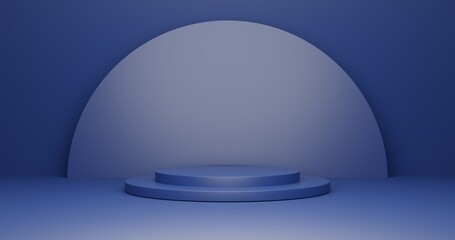 3D rendering of a Mock up podium for product presentation, abstract minimal concept, Showcase, geometric background, Product Presentation, can be used for commercial advertising