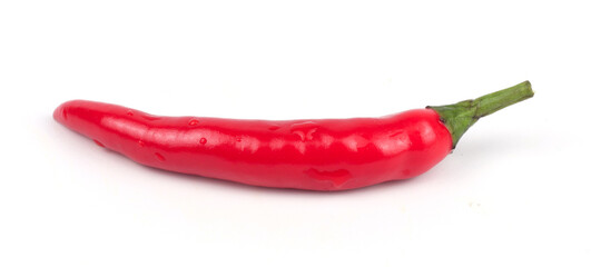 Chili peppers on a white background