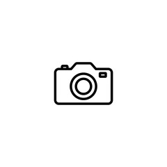 Fototapeta premium Camera line icon, Camera symbol for web