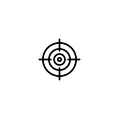 Target line icon, Target symbol vector