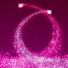 Christmas lights. Gold Holiday New year Abstract 