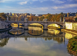 Obraz premium Bridge in Rome, Italy