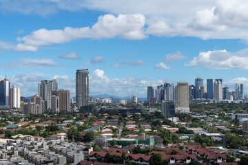 Fototapeta na wymiar Day panoramic view of Manila, Philippines