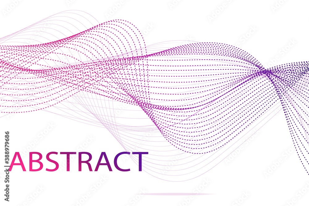 Poster modern design wavy background. wavy lines isolated on white background. vector illustration. abstrac