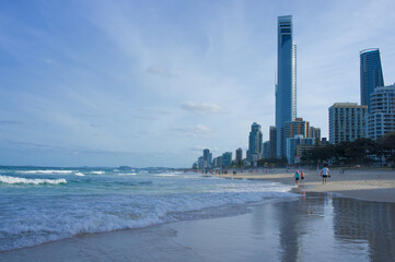 ゴールドコーストの青い海
