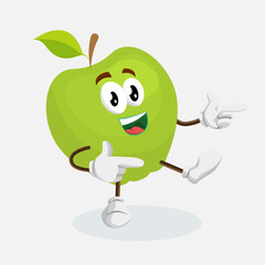 
cute mascot apple