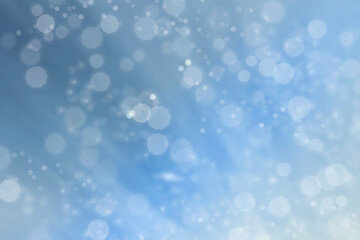 abstract bokeh blue winter  background