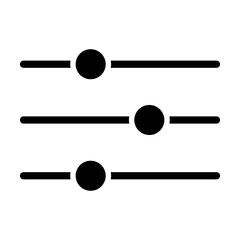 Equalizer or setting icon