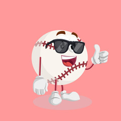 
cute baseball mascot
