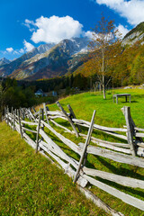 Soca valley, Triglav National Park, Trenta Valley, Julian Alps, Municipality of Bovec, Slovenia,...