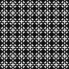 Fototapeta premium Abstract Cross Pattern Dots Logo generative computational art illustration