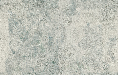 Seamless old painted wall with peeling and cracked paint - dirty grunge background texture