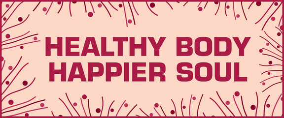 Healthy Body Happier Soul Pink Lines Dots Lines Horizontal 