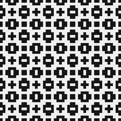 Fototapeta premium Abstract Cross Pattern Dots Logo generative computational art illustration