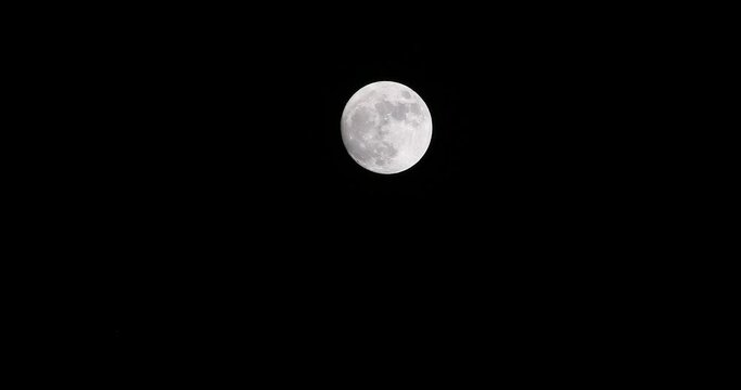 満月と雲タイムラプス