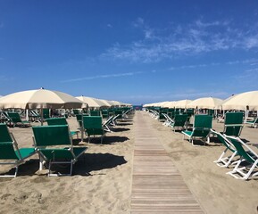 Beach resort in Versilia, Italy