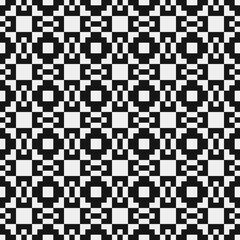 Fototapeta premium Abstract Cross Pattern Dots Logo generative computational art illustration