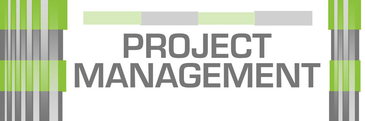 Project Management Green Grey Bars Both Sides 