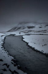 the cold landscapes of iceland