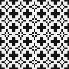 Abstract Cross Pattern Dots Logo generative computational art illustration