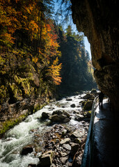 Breitachklamm im sonnigen Herbst