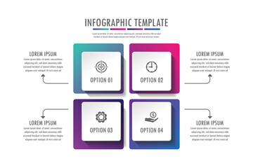 Presentation business abstract background infographic template