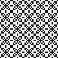 Fototapeta premium Abstract Cross Pattern Dots Logo generative computational art illustration